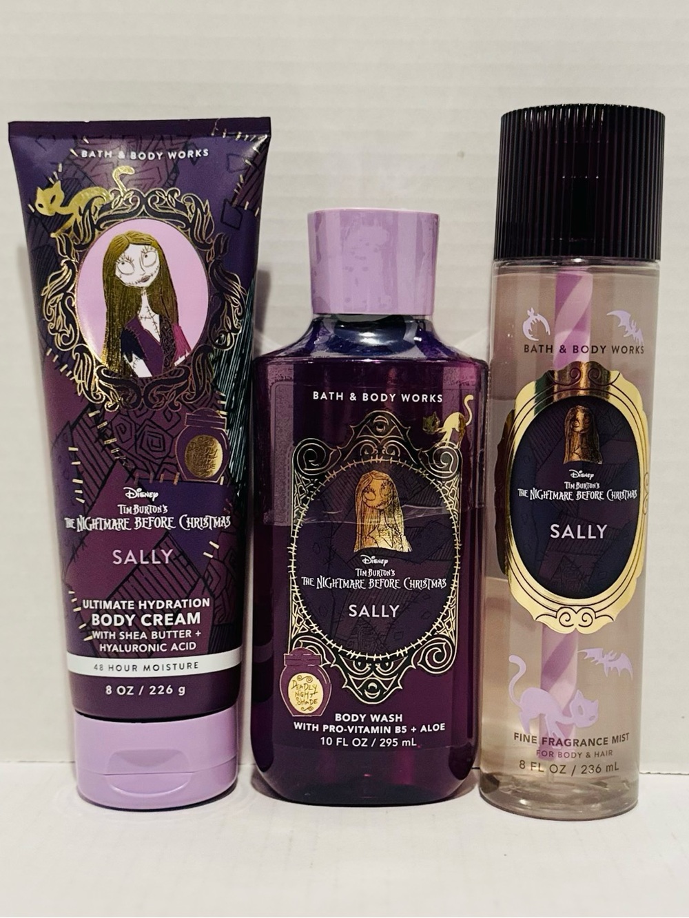Bath & Body NEW NBC Sally Body Cream, Fragrance Mist & Body Wash